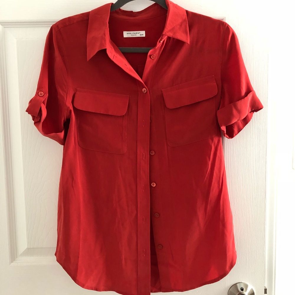Equipment slim fit signature short sleeve shirt