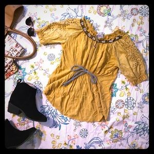 {anthropologie} beaded top. small.