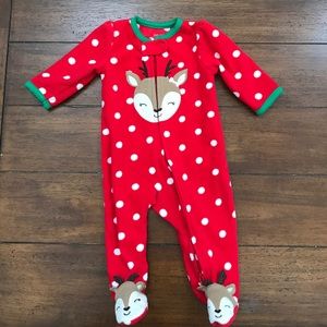 Christmas fleece sleeper