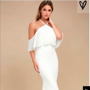 Lulu's Ivory Maxi Gown Beach Wedding Semi-Formal