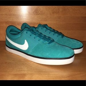 Nike SB Teal Skateboarding Shoes Suede &Canvas