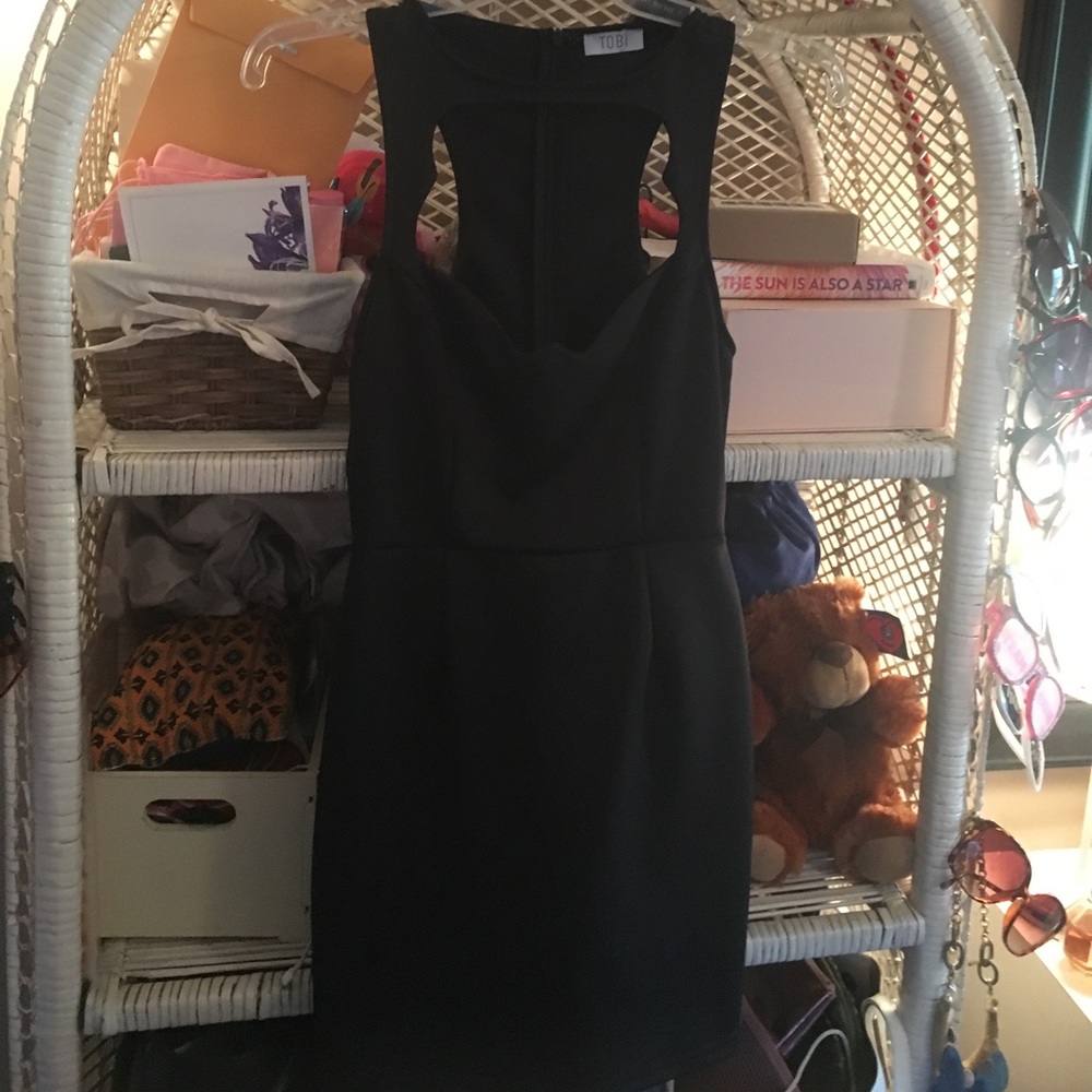 mini dress with chest cutout