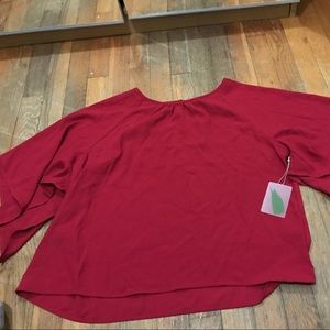 Forever 21 Red Woven Top