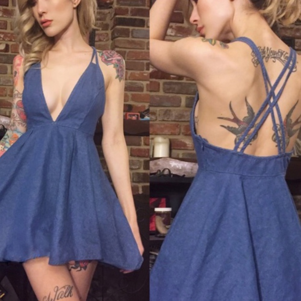 Nasty Gal Denim Dress