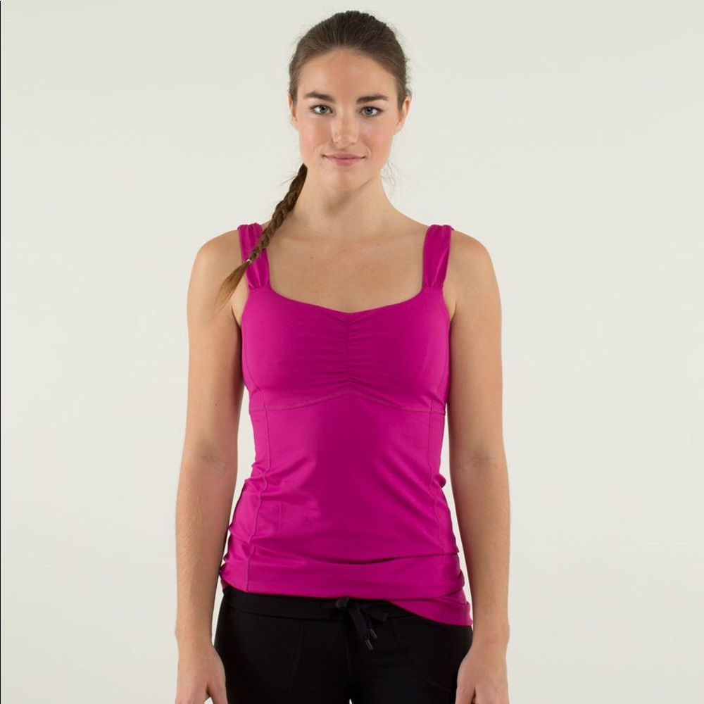 Raspberry Lululemon Aria Tank size 6