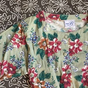 Vintage Floral Romper.