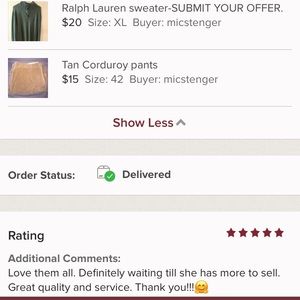 Another 5 start rating!!