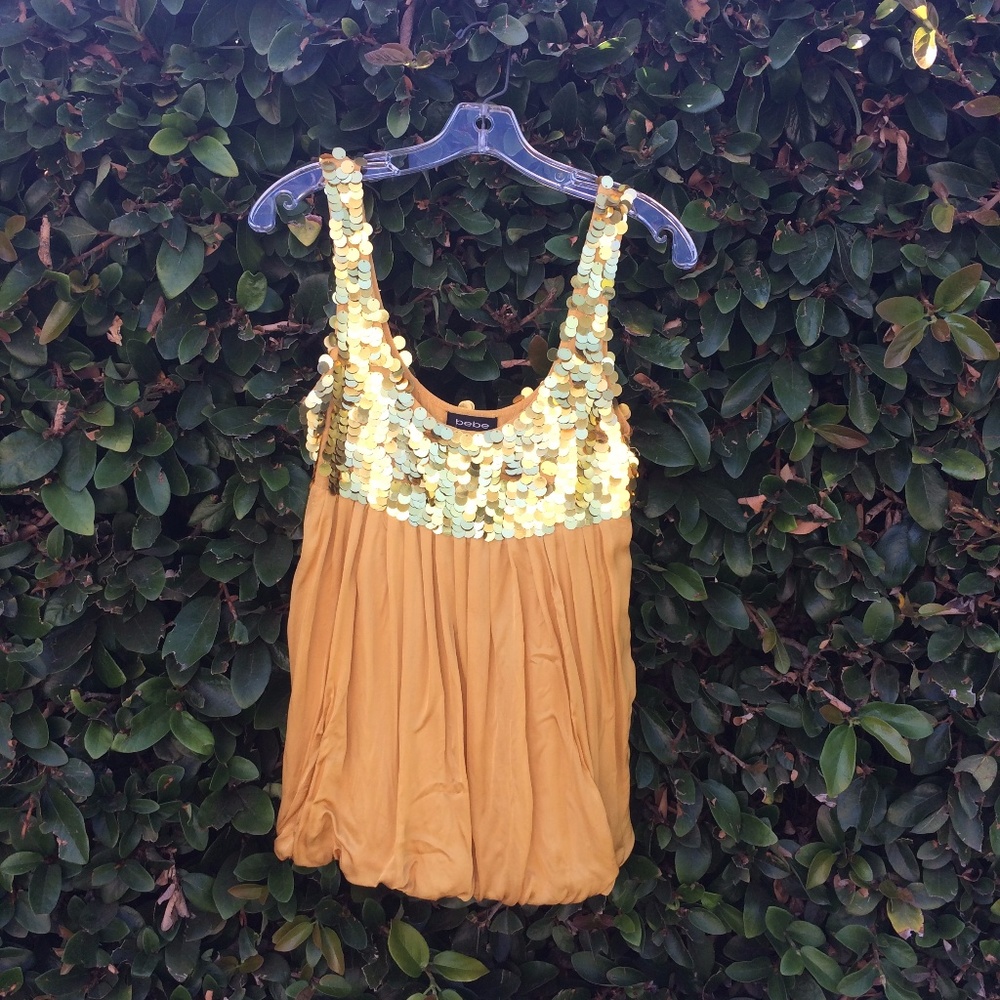 Gold Sequined Top