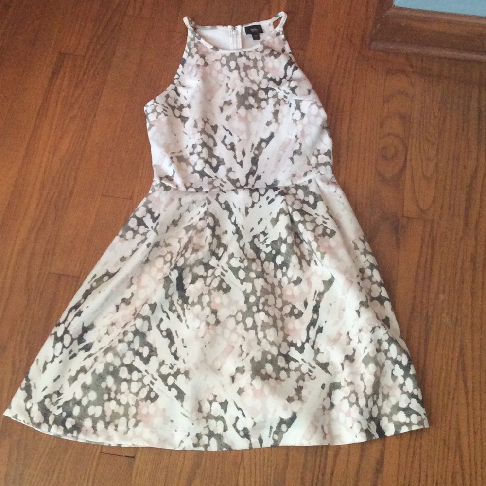 Silky patterned dress