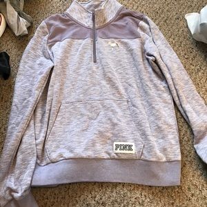 Victorias Secret Pink Quarter Zip Hoodie