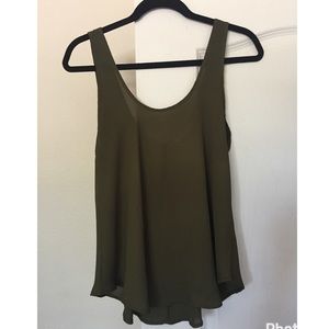 Olive Green Blouse by Lush