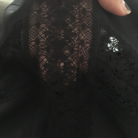 Needle & Thread black lace insert gown dress - Picture 6 of 8