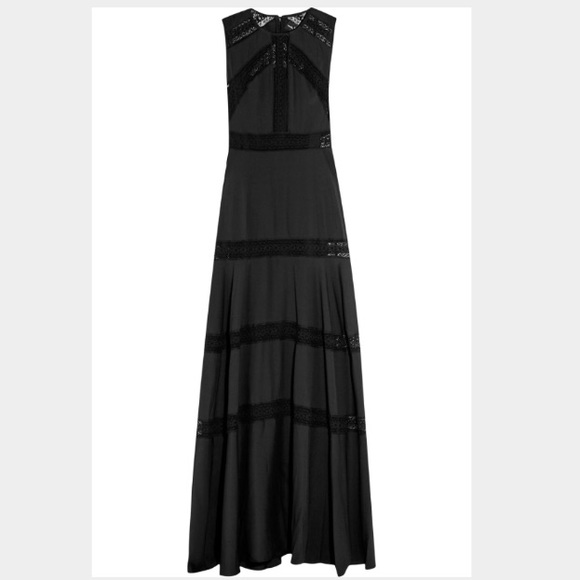 Needle & Thread black lace insert gown dress - Picture 7 of 8