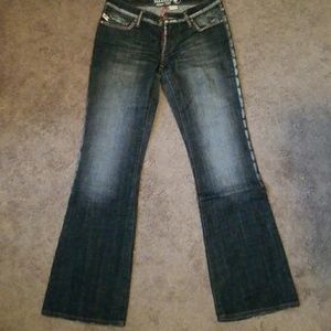 Parasuco black faded stretch jeans
