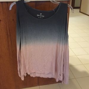 American Eagle cold shoulder top