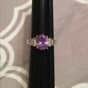 💜CZ WHITE GOLD RHODIUM PLATED RING💜