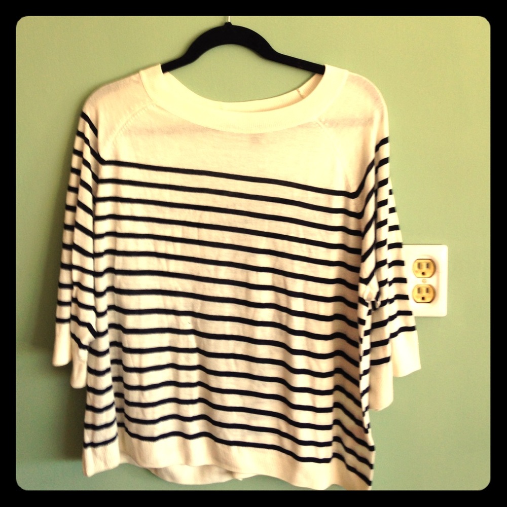 Striped 3/4 sleeve