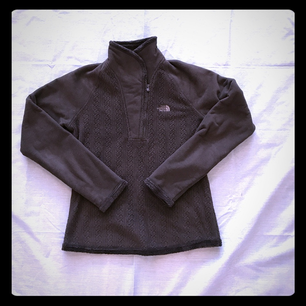 North Face black fleece pullover size small - EUC - Picture 1 of 3