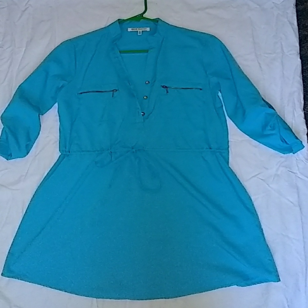 Cool light turqouise dress