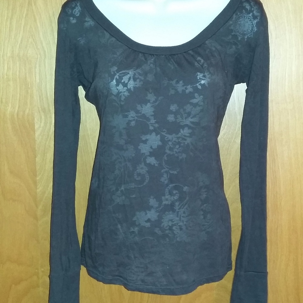 BKE brown fitted with sheer design