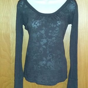 BKE brown fitted with sheer design