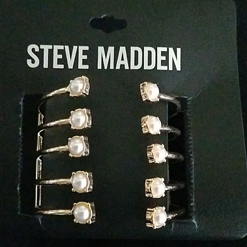 Donates Nwt Steve Madden gold/pearl cuff bracelet