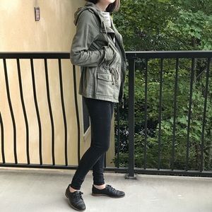 Army green cargo jacket