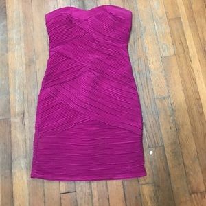 Strapless Fuchsia Mini Dress