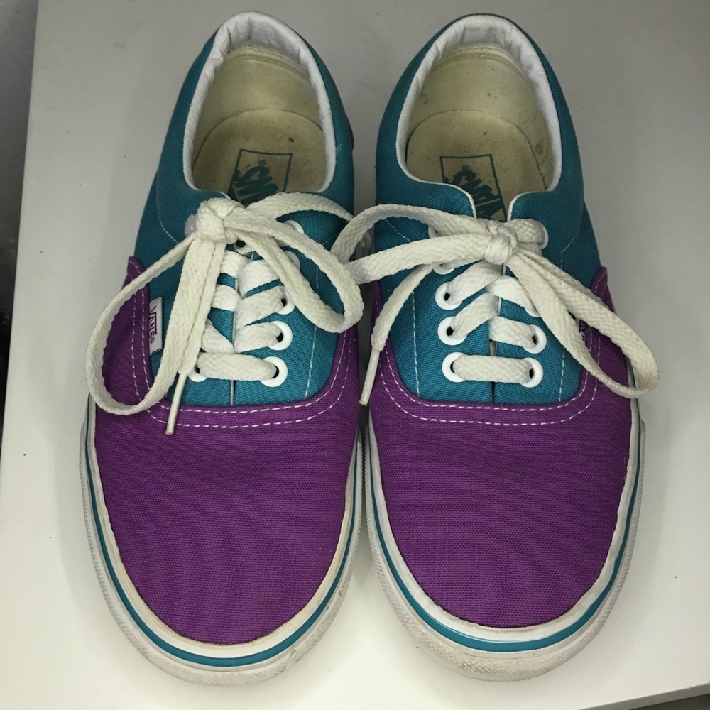 Purple and Blue Unisex Vans ✨