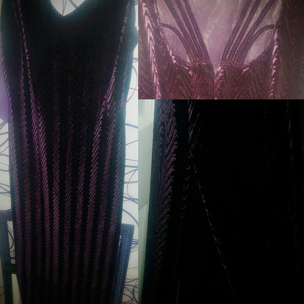 Gorgeous Deep Eggplant Velvet Dress
