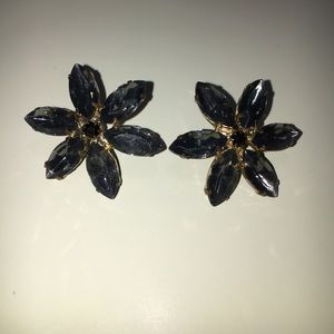 Flower Stud Statement Earrings