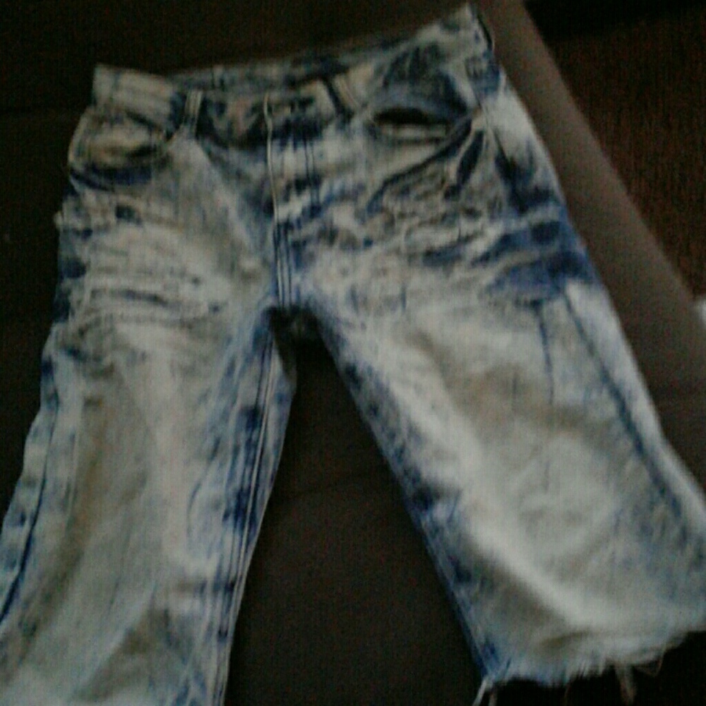 Mens denim shorts