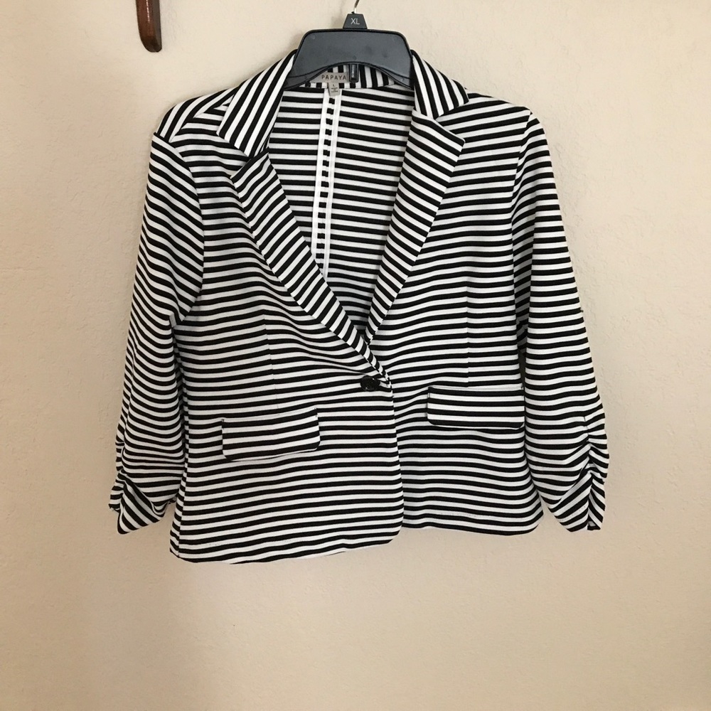 Black and White Blazer