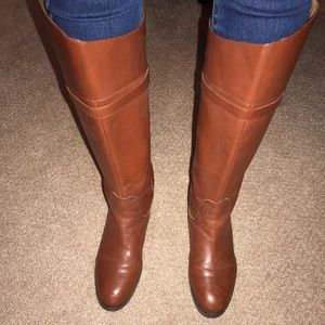Nine West tall boot chestnut size 8.5