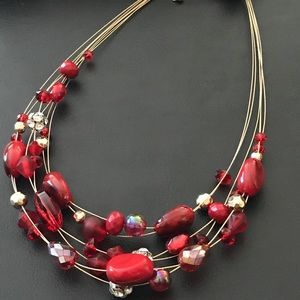 Festive Charming Charlie Necklace and Earrings NWT