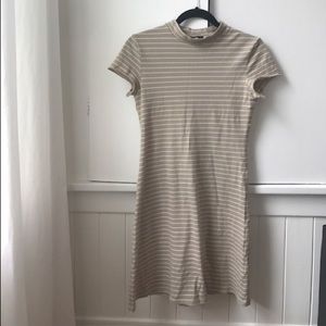 Reformation mock neck T shirt dress