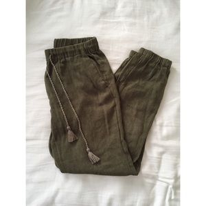 Madewell Shorewalk Cover Up Pants (Green) XS