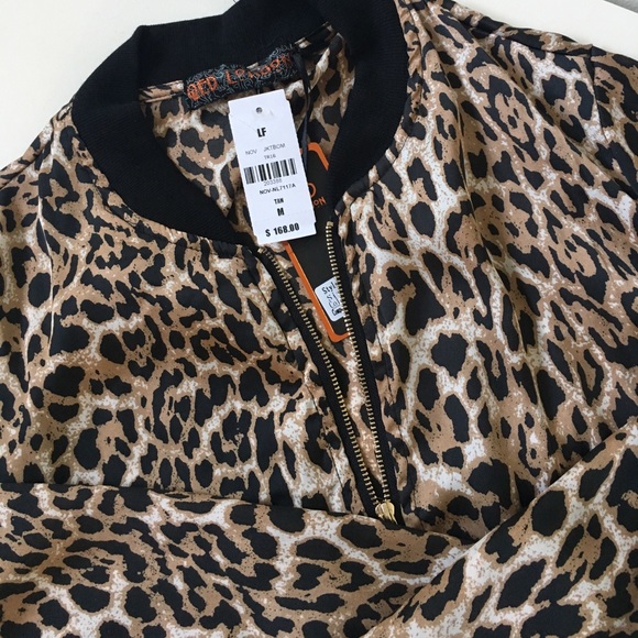 !!! NWT LF Cheetah Bomber Jacket - Picture 3 of 3