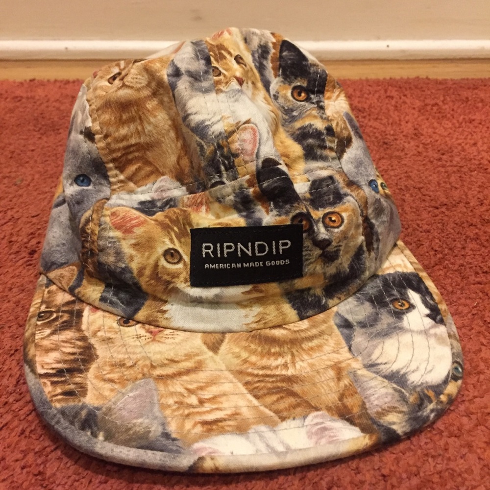 Cat-Patterned Snap-Back Hat