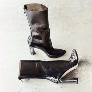 Perspex Booties - Black