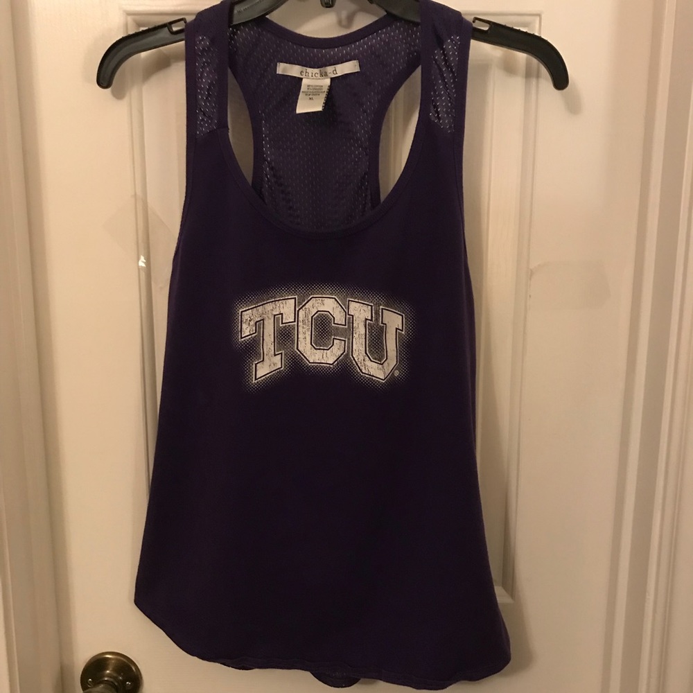TCU Texas Christian Univ Tank Top Shirt Sz XL EUC
