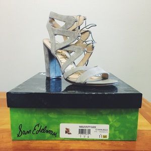 Sam Edelman Yardley Heeled Sandal Putty Suede