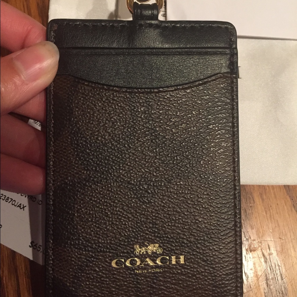 Coach ID lanyard
