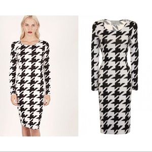 ASOS bodycon houndstooth dress size 6