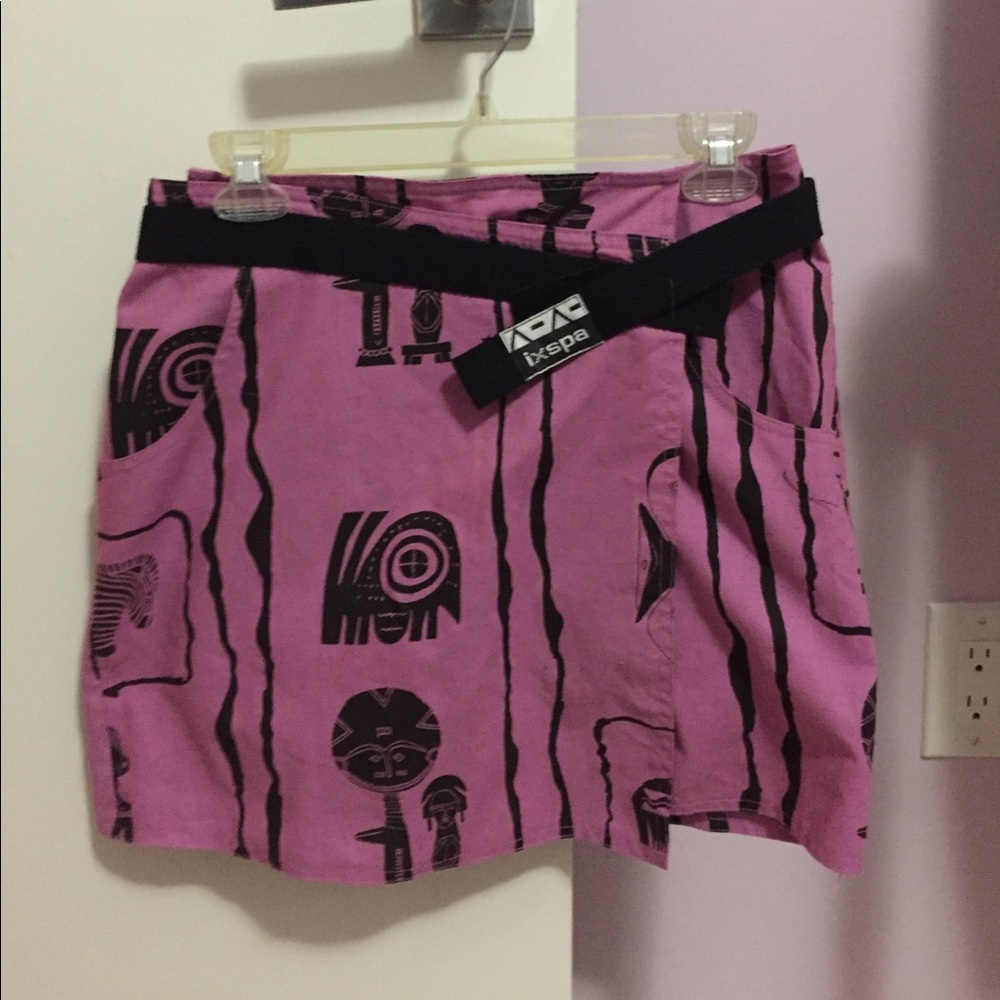 Tribal Print Mini Skirt