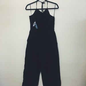 Abercrombie & Fitch black halter jumpsuit
