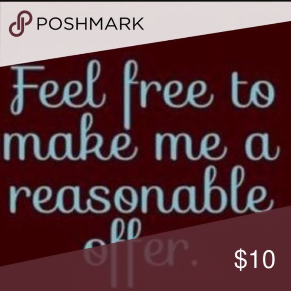 Reasonable offers accepted!