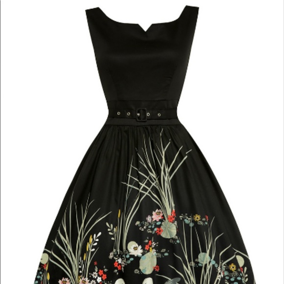 BNWT LindyBop 'Delta' Swan Border Swing Dress - Picture 4 of 5