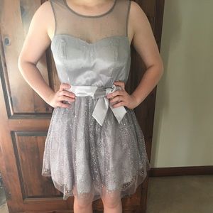 silver dress (can be used for any event)