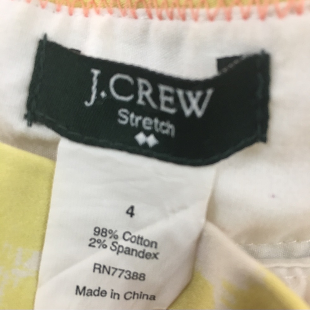 J Crew Butter Yellow Pencil Skirt Sz 4 - Picture 4 of 5